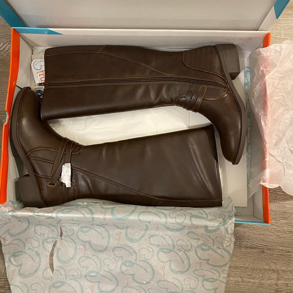 Baretraps Stratford Riding Boots - Women’s 7.5 Dark Brown - New In Box